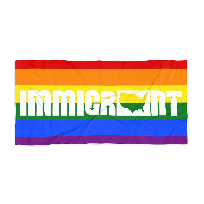 IA Pride Beach Towel-Immigrant Apparel