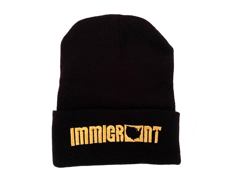 Black And Gold Beanie