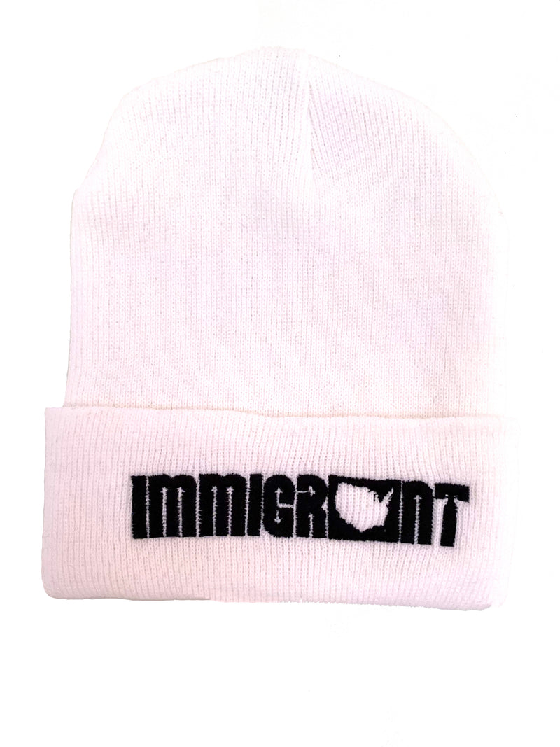The White And Black Beanie