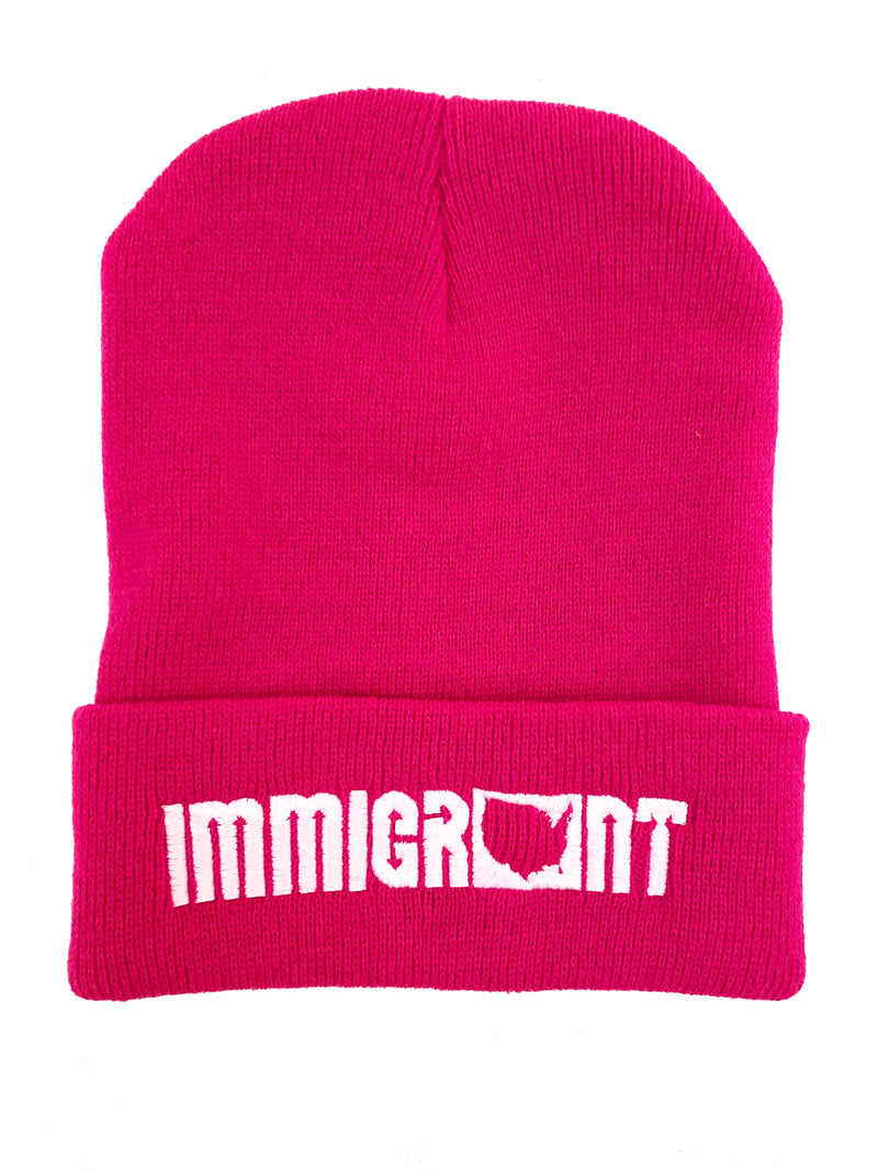 The Pink And White Beanie