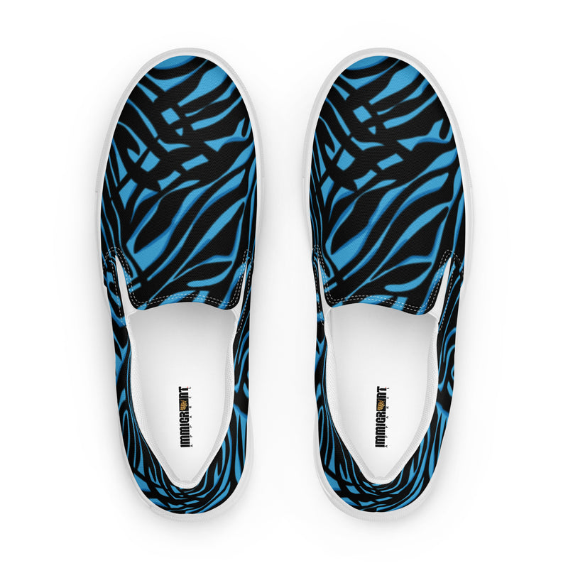 Men’s Blue Print Slip-On's