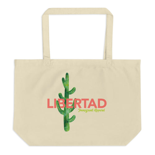 Large Organic Libertad Tote Bag-Immigrant Apparel