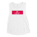 Me Liberé Ladies’ Muscle Tank-Immigrant Apparel