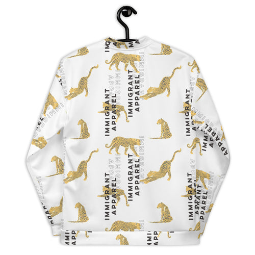 Unisex Cheetah Bomber Jacket-Immigrant Apparel